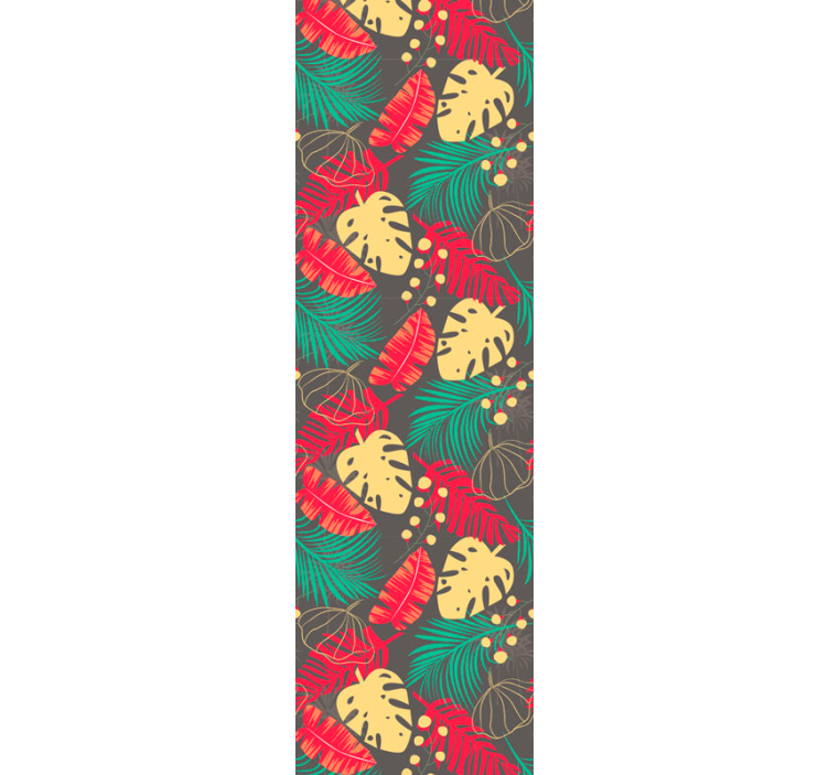 Tropical Monstera Motif jungle wallpaper - TenStickers