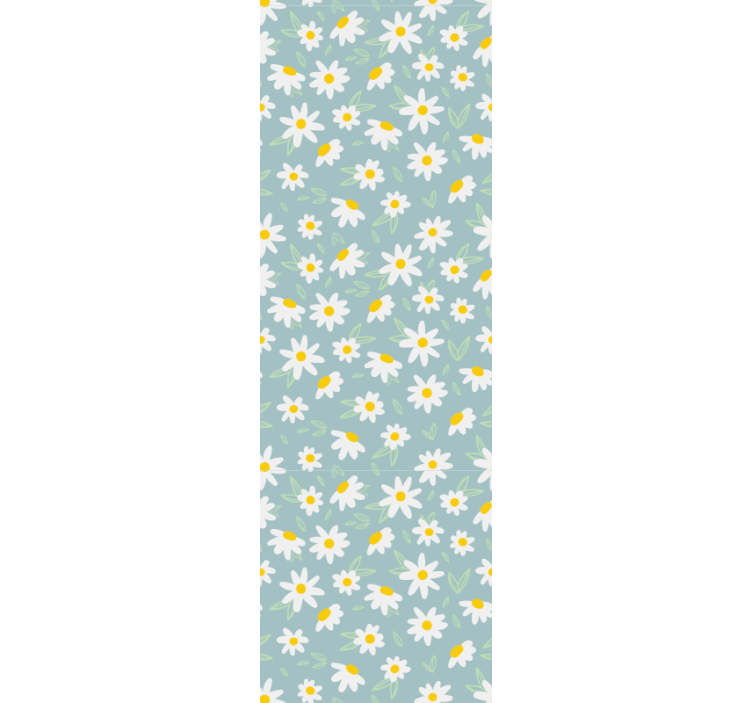 Daisies Pattern flower wallpaper - TenStickers