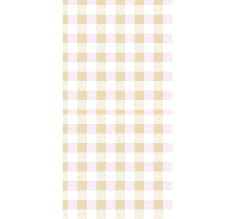 Gingham Check square wallpaper - TenStickers