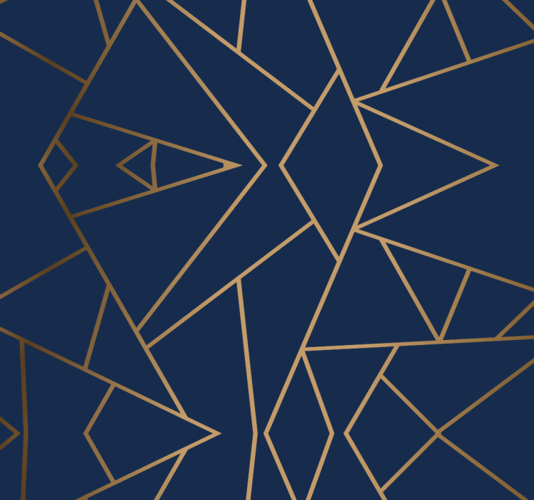Abstract Angular Lines geometric wallpaper - TenStickers