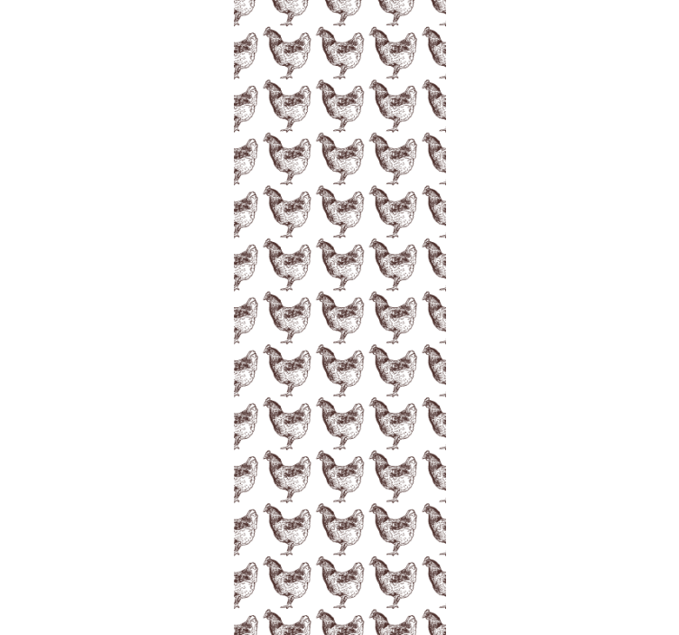 Hen Pattern Design animal wallpaper - TenStickers