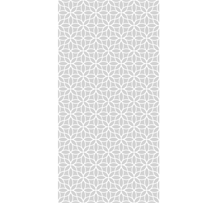 Geometric Blooms geometric wallpaper - TenStickers
