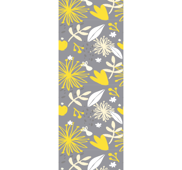 Cheerful Floral Pattern flower wallpaper - TenStickers