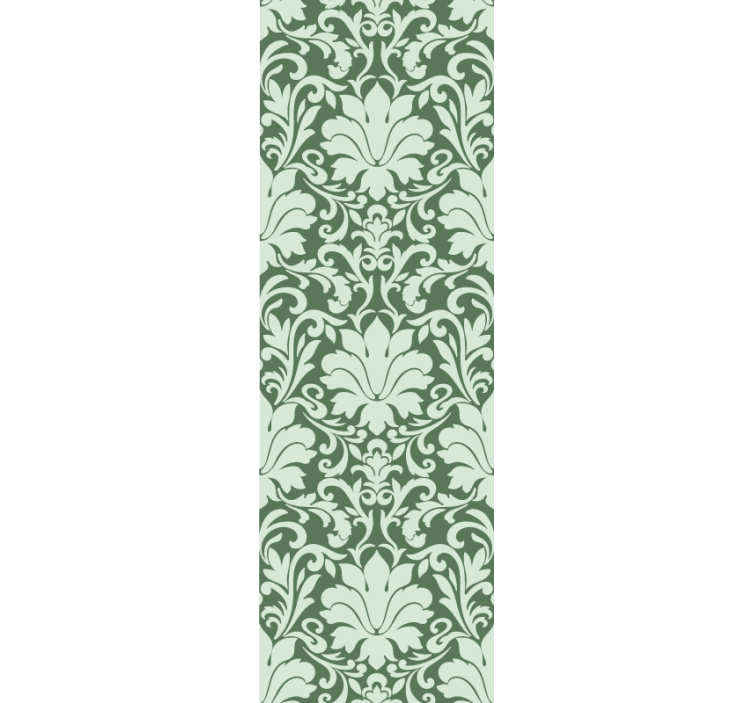 Elegant Foliage Motif ornamental flower wallpaper - TenStickers