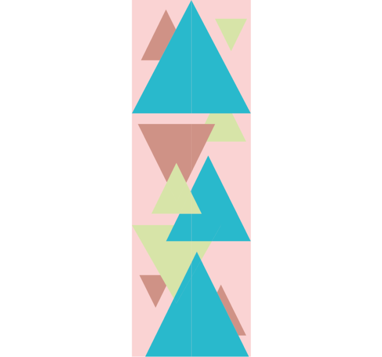 Mural of Geometric Forms geometric wallpaper - TenStickers