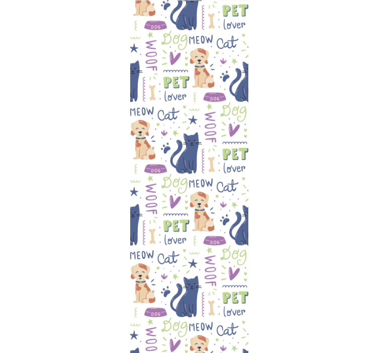 Pet Lover Pattern animal wallpaper - TenStickers