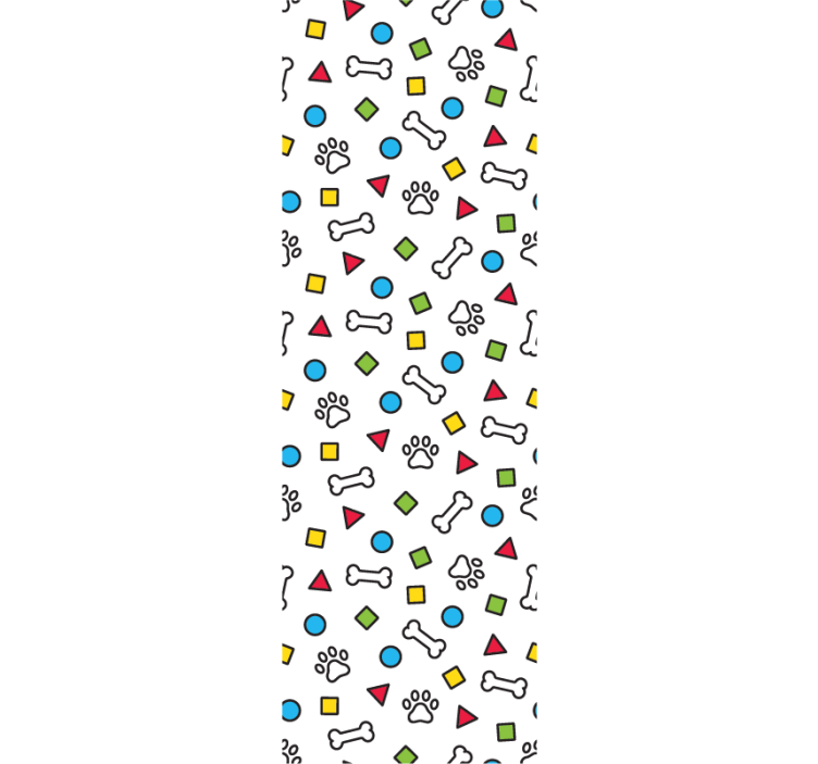 Playful Pet Motifs dogs wallpaper - TenStickers