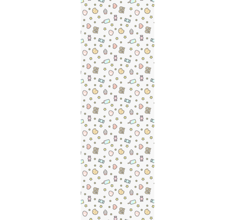 Sweets-Inspired Pattern nursery wallpaper - TenStickers