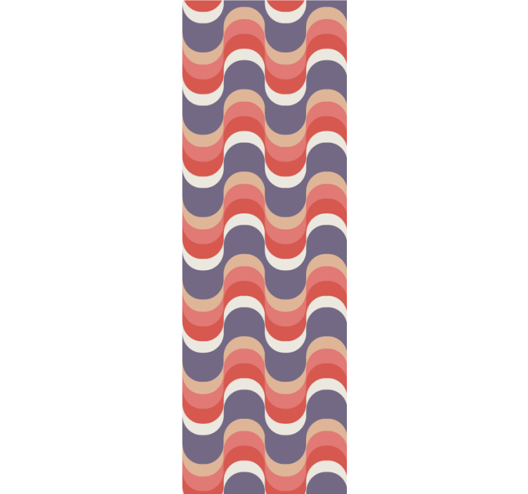 Rhythmic Wave Pattern polka dot wallpaper - TenStickers