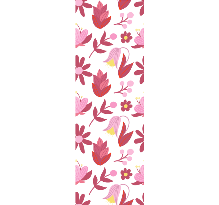 Pink bouquet arrangement ornamental flower wallpaper - TenStickers