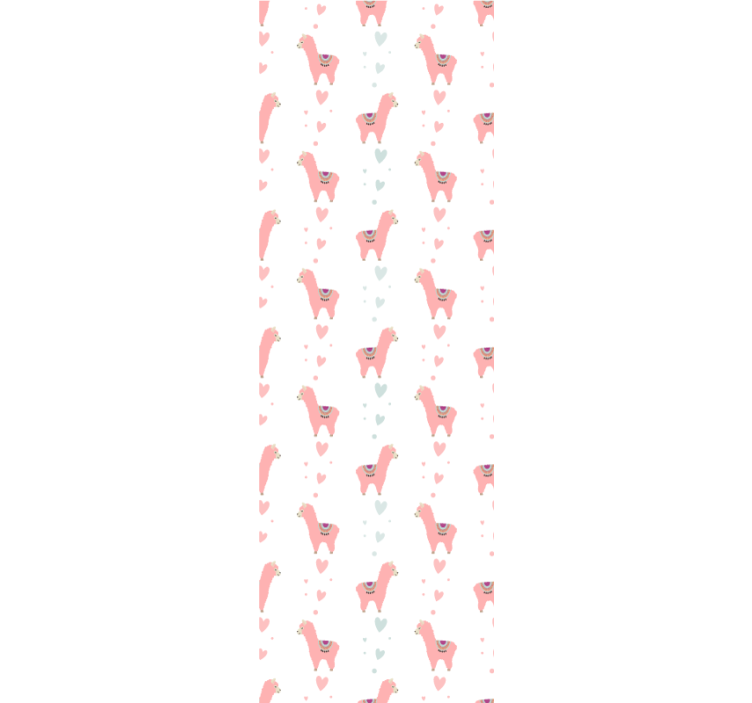 Playful Llama Motif animal wallpaper - TenStickers