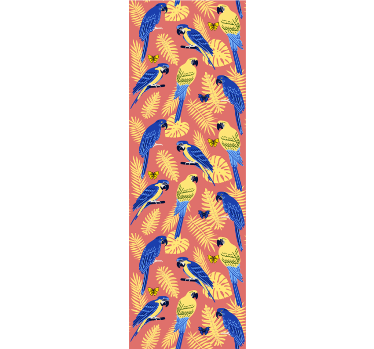 Parrot Tropical Motif parrots wallpaper - TenStickers