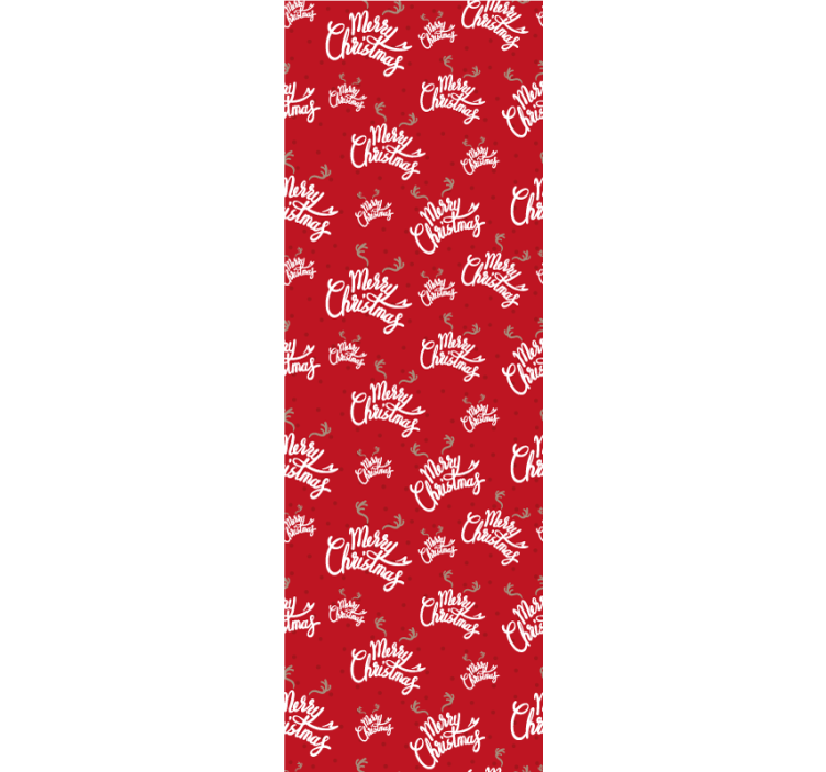 Festive Script Motif christmas wallpaper - TenStickers