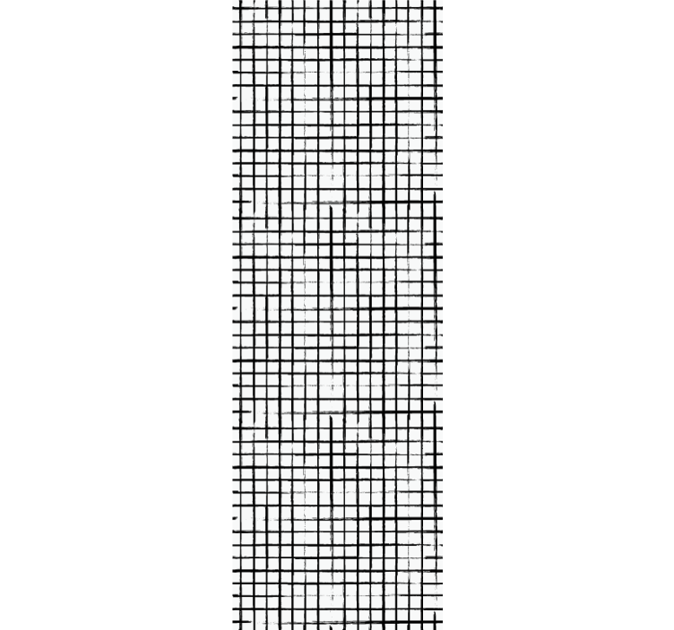 Grid Pattern geometric wallpaper - TenStickers