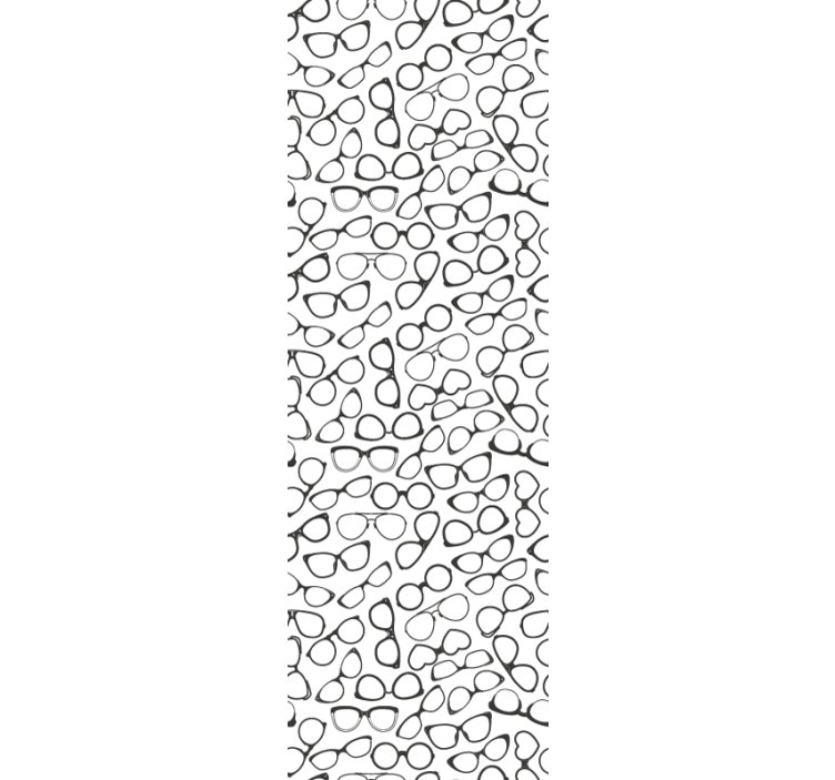 Glasses Pattern geometric wallpaper - TenStickers