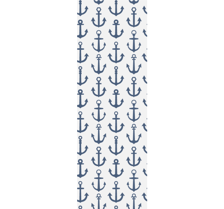 Anchor Pattern Design personalized wallpaper - TenStickers
