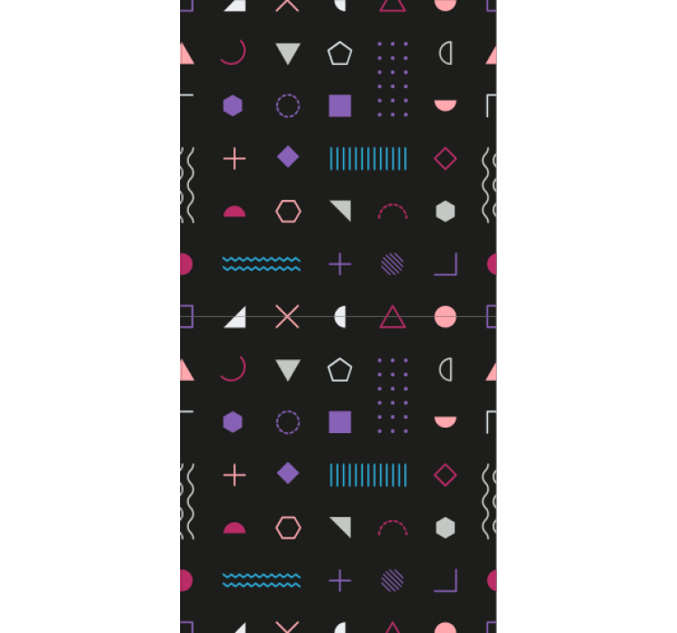 Colorful Shapes geometric wallpaper - TenStickers