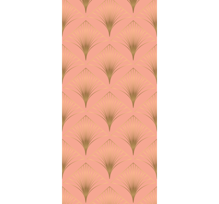 Elegant palm trees pattern ornamental flower wallpaper - TenStickers