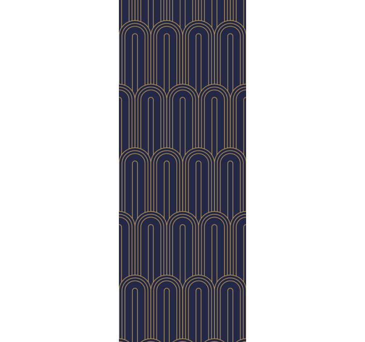 Arched Line Pattern modern wallpaper - TenStickers