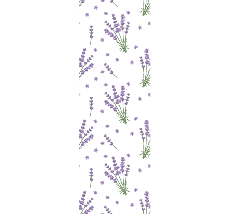Lavender Floral Garden flower wallpaper - TenStickers