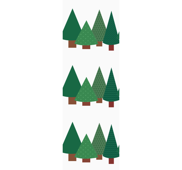 Pinecone Evergreens christmas wallpaper - TenStickers