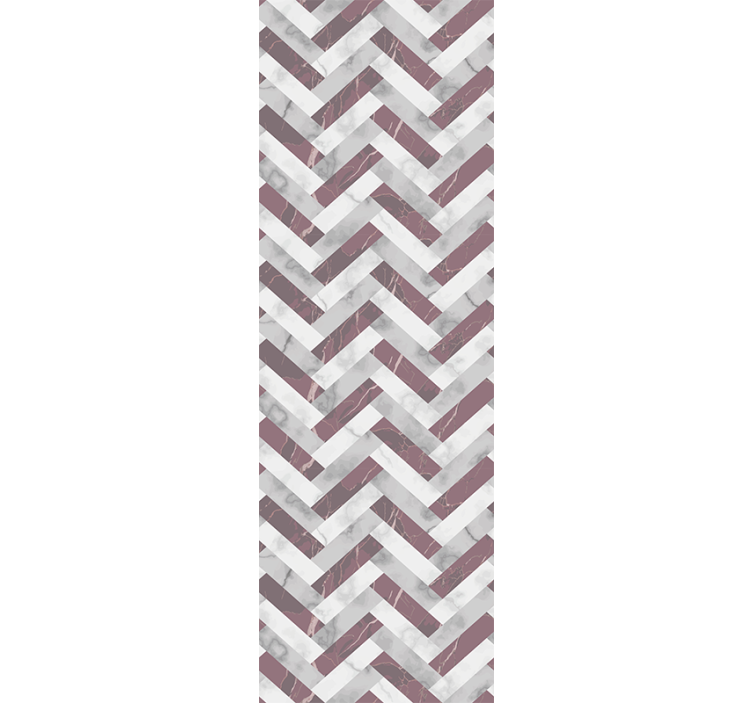 Gray Chevron Pattern marble wallpaper - TenStickers