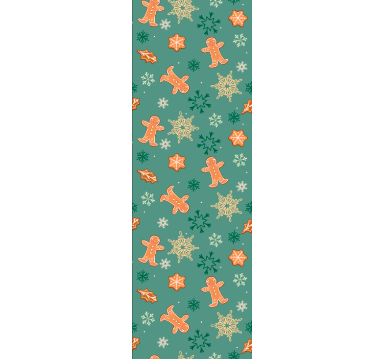 Gingerbread Holiday Theme christmas wallpaper - TenStickers