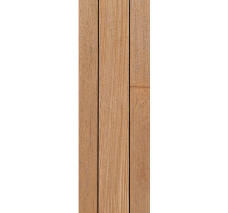 Brown simple planks wood effect  wallpaper - TenStickers