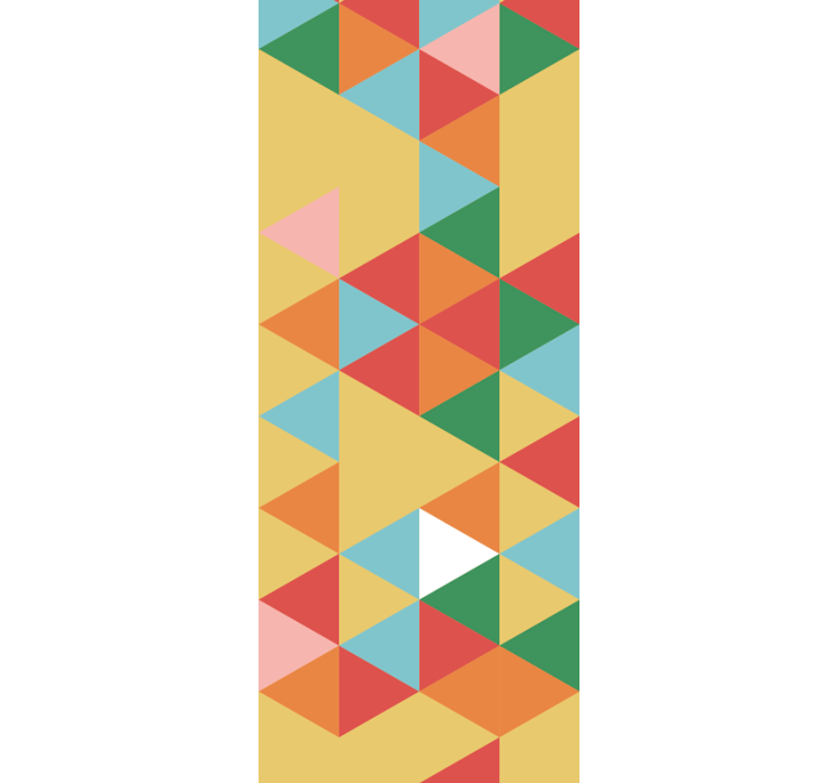 Creative abstract pattern triangle wallpaper - TenStickers