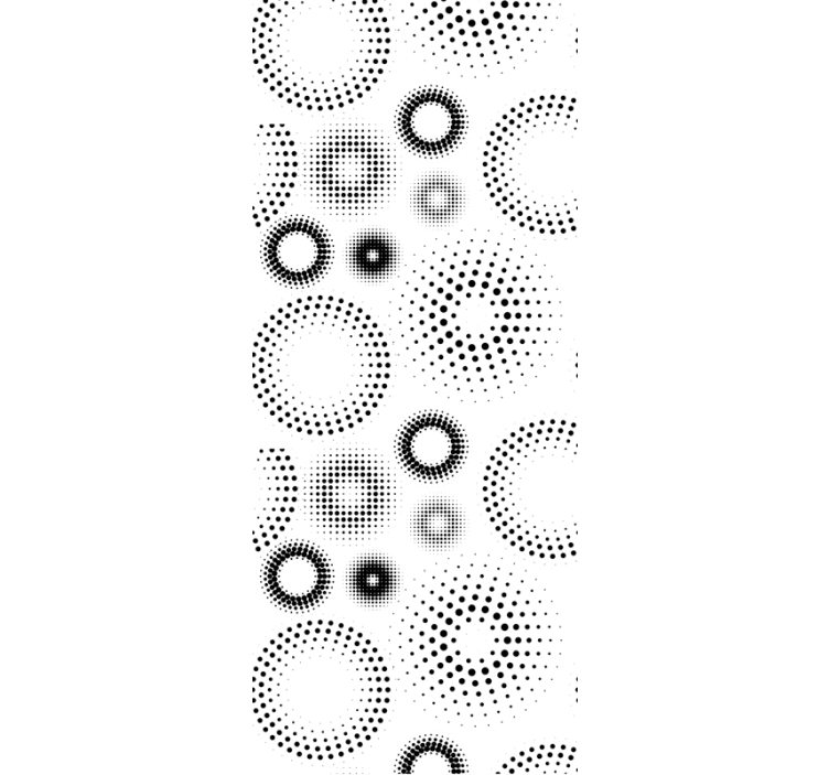Pointillist geometry polka dot wallpaper - TenStickers