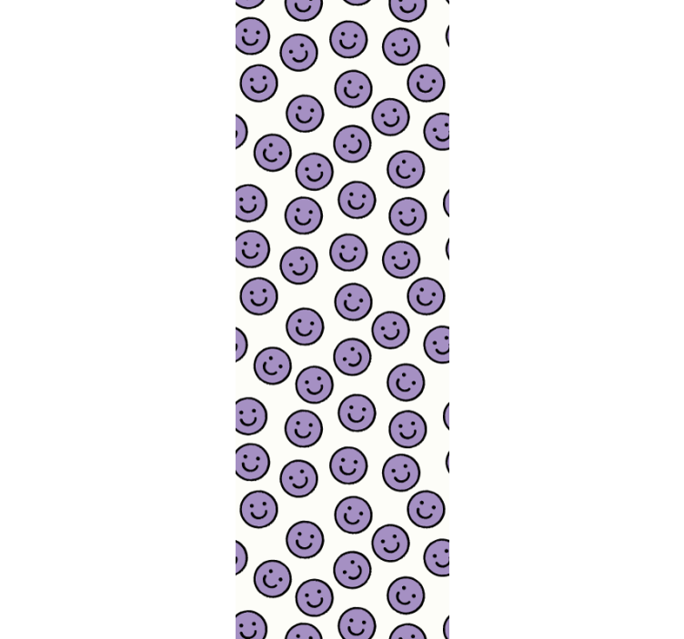 Smiley Pattern Design polka dot wallpaper - TenStickers