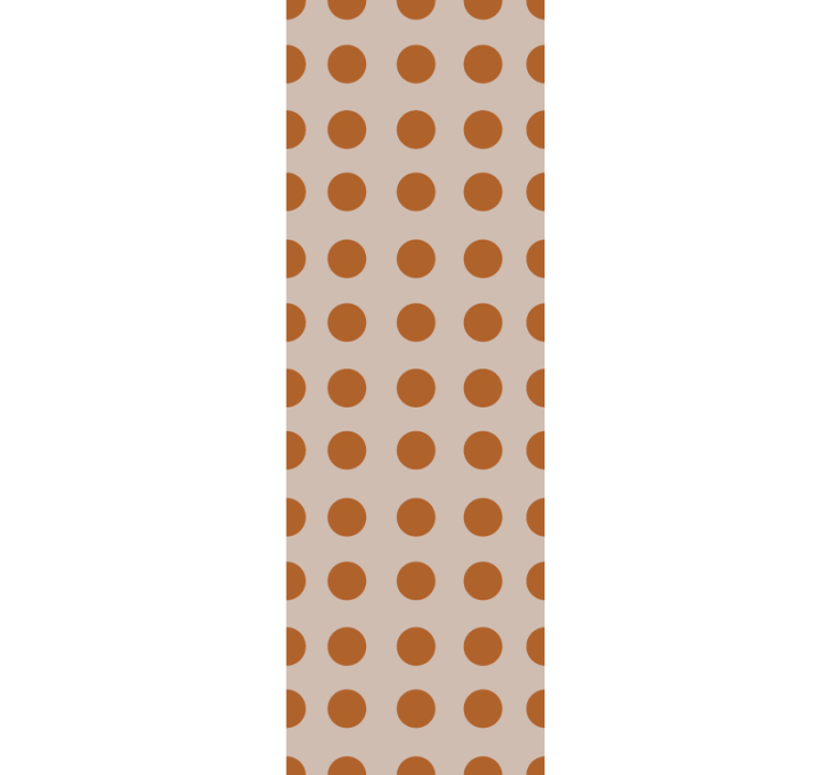 Warm shades polka dot wallpaper - TenStickers