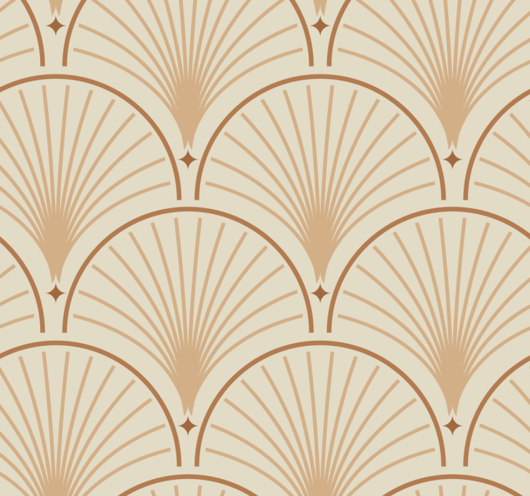 art deco pattern classic wallpaper - TenStickers