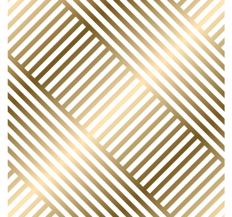 Gold Lines Pattern Entry Hall Wall Mural - TenStickers