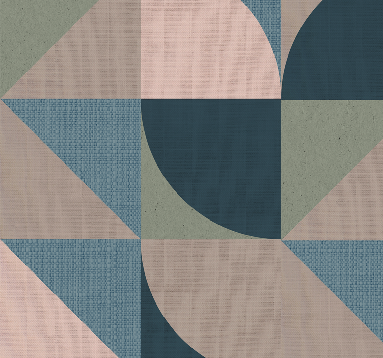 abstract checkered headboard wallpaper - TenStickers