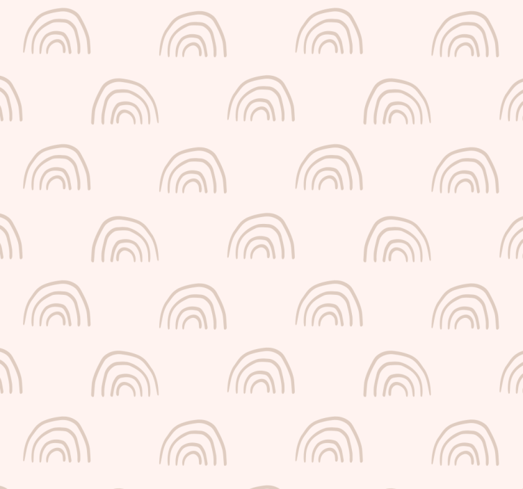 Minimalist rainbow nursery wallpaper - TenStickers