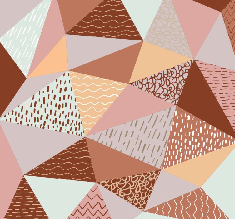 Textured Triangles geometric wallpaper - TenStickers