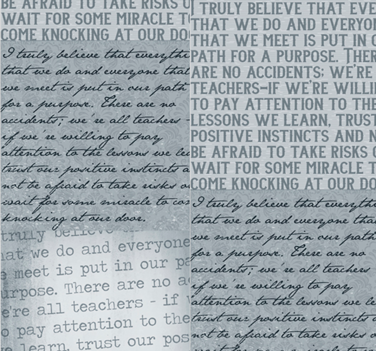 Inspirational Text alphabet wallpaper - TenStickers