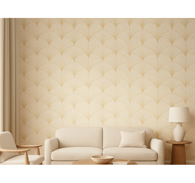 1920's fan Art Deco vintage wallpaper - TenStickers