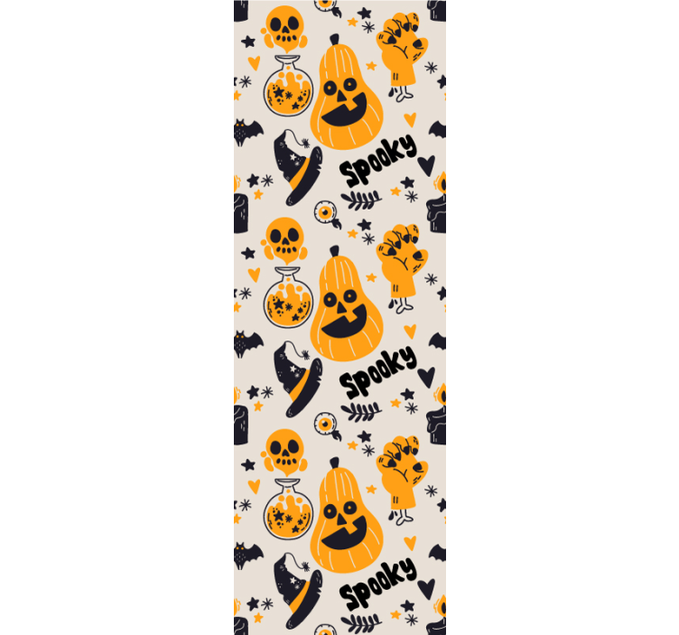 Spooky elements halloween wallpaper - TenStickers