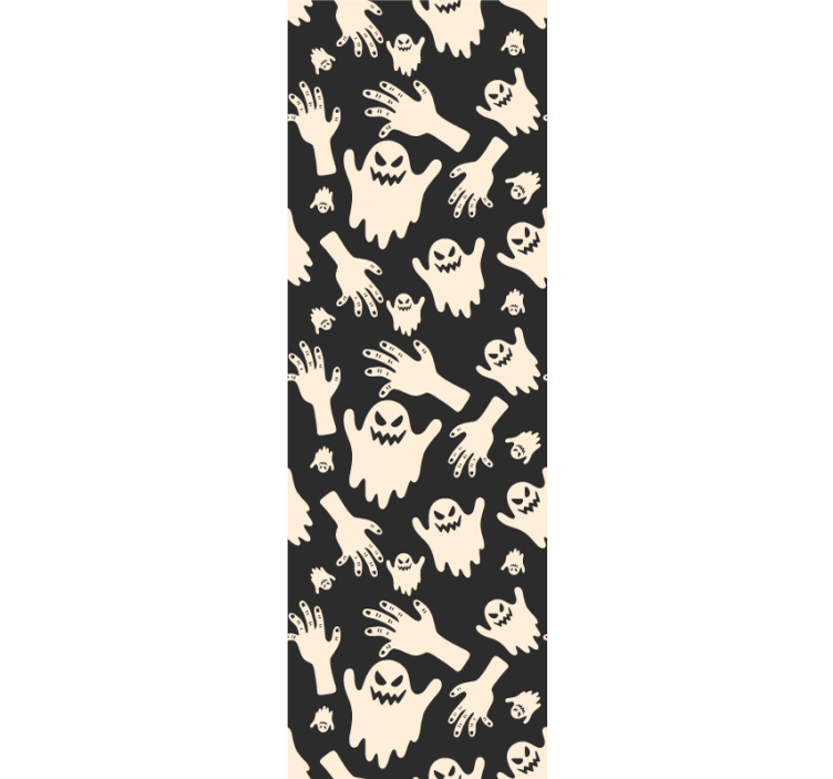 Scary patterned wallpaper - TenStickers