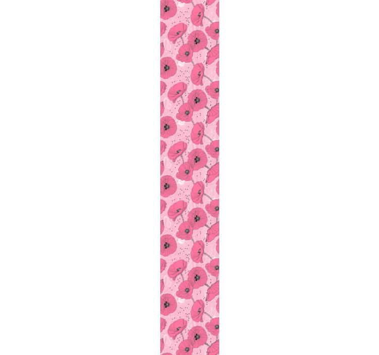 Flowers in muted pink Flower Wallpaper - TenStickers