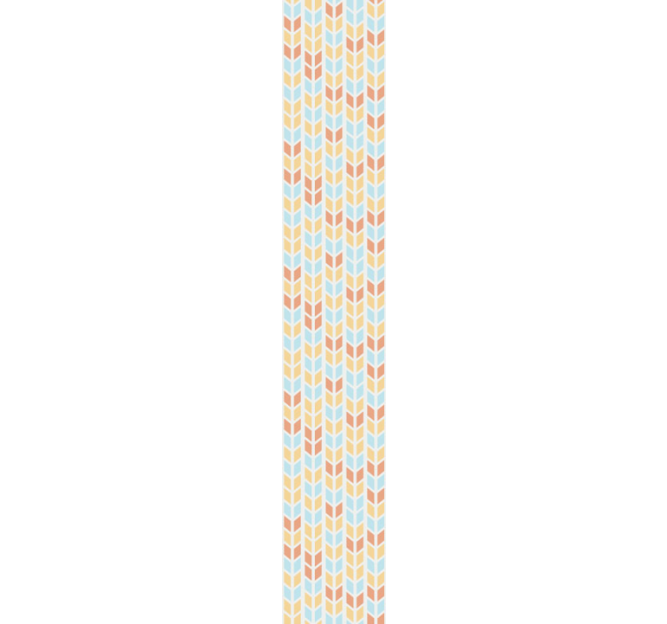 Blue and beige arrows geometric wallpaper - TenStickers