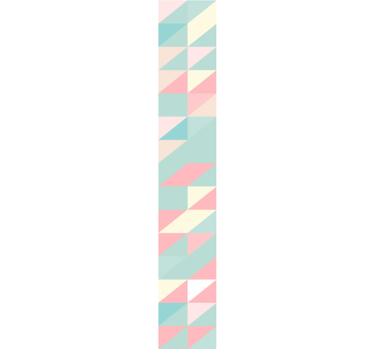 Abstract Soft-Colored Triangles geometric wallpaper - TenStickers