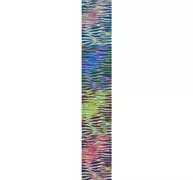 Abstract Zebra Print Animal Wallpaper - TenStickers