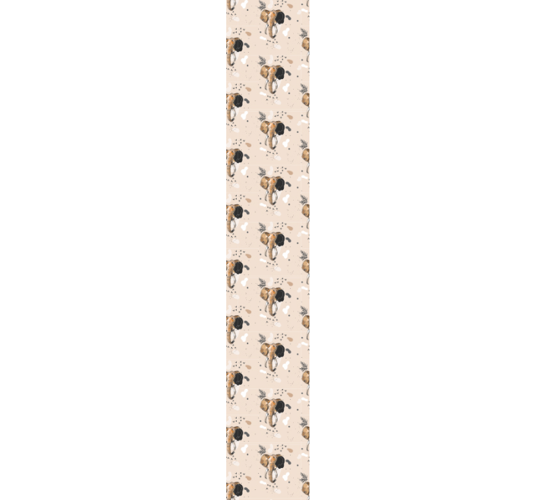 Elephant Motif Pattern elephants wallpaper - TenStickers