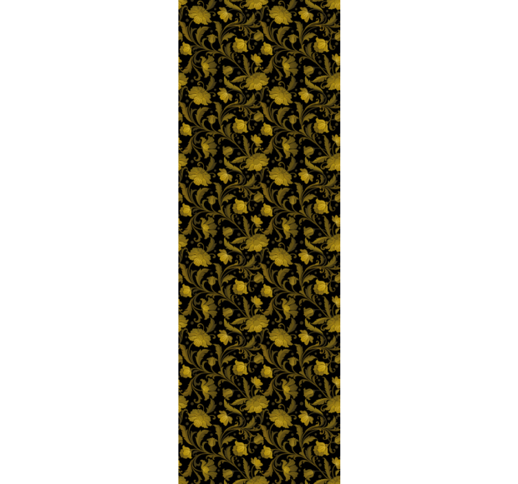 Ornamental Florals flower ornament wallpaper - TenStickers