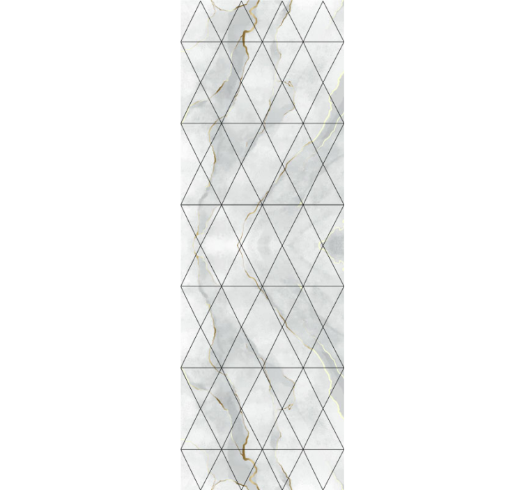Marble wallpaper in geometric design - TenStickers