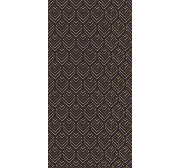 Elegant Leaf Pattern foliage wallpaper - TenStickers