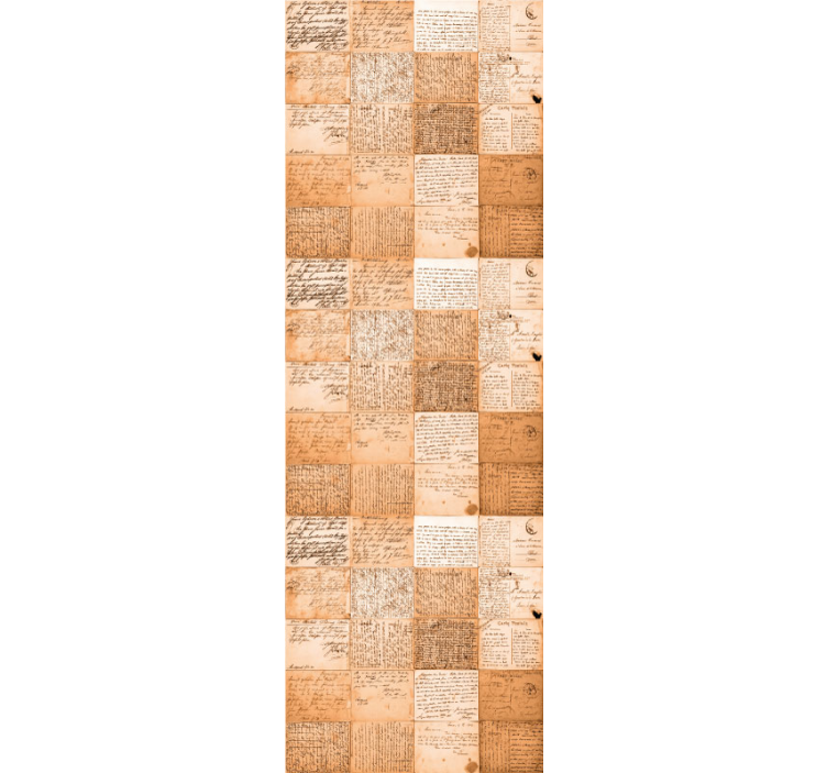Manuscript patterns vintage wallpaper - TenStickers